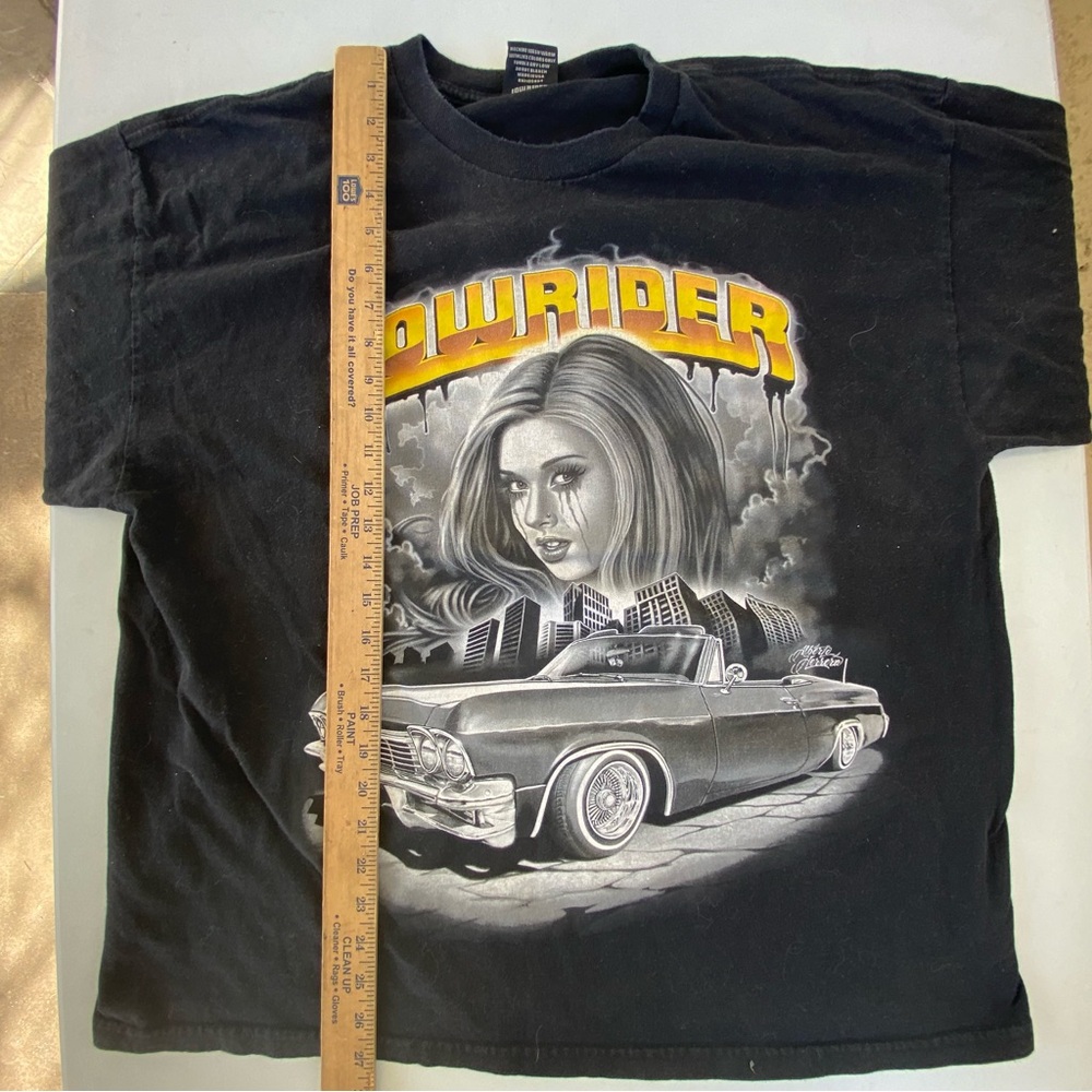 Vintage Chicano Lowrider T-Shirt 90s y2K Blackk 2xl xxl EUC